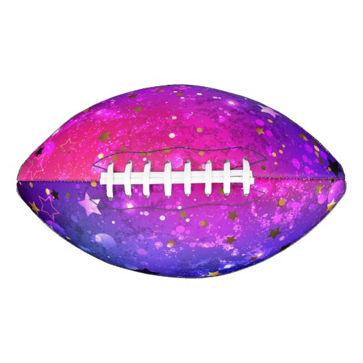Shiny Pink Blue Background Football (Vorderseite)