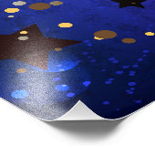 Shiny Pink Blue Background Fotodruck (Ecke)