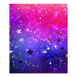 Shiny Pink Blue Background Fotodruck