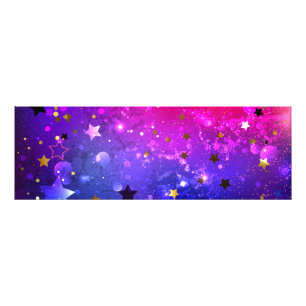 Shiny Pink Blue Background Fotodruck