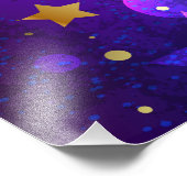Shiny Pink Blue Background Fotodruck (Ecke)