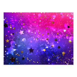 Shiny Pink Blue Background Fotodruck