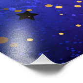 Shiny Pink Blue Background Fotodruck (Ecke)