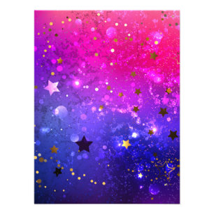 Shiny Pink Blue Background Fotodruck
