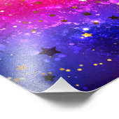 Shiny Pink Blue Background Fotodruck (Ecke)
