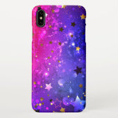 Shiny Pink Blue Background iPhone Hülle (Rückseite)