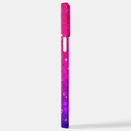 Shiny Pink Blue Background iPhone Hülle (Rechte Seite)
