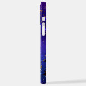 Shiny Pink Blue Background iPhone Hülle (Linke Seite)