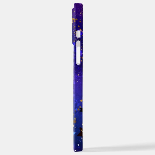 Shiny Pink Blue Background iPhone Hülle (Linke Seite)