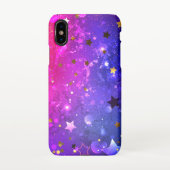 Shiny Pink Blue Background iPhone Hülle (Rückseite)