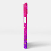 Shiny Pink Blue Background iPhone Hülle (Rechte Seite)