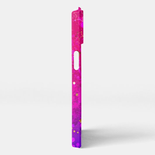 Shiny Pink Blue Background iPhone Hülle (Rechte Seite)