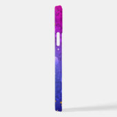 Shiny Pink Blue Background iPhone Hülle (Rechte Seite)