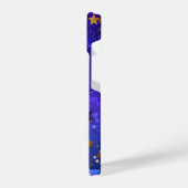 Shiny Pink Blue Background iPhone Hülle (Linke Seite)