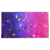 Shiny Pink Blue Background Kissenbezug (Vorderseite-Rechts)