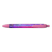 Shiny Pink Blue Background Kugelschreiber (Rückseite)