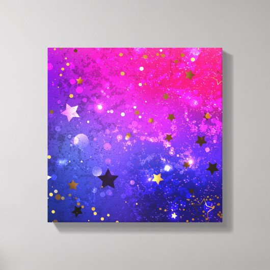 Shiny Pink Blue Background Leinwanddruck (Vorderseite)