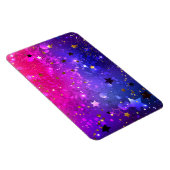 Shiny Pink Blue Background Magnet (Rechte Seite)
