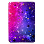 Shiny Pink Blue Background Magnet (Vertikal)