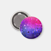 Shiny Pink Blue Background Magnet (Vorderseite/Rückseite)