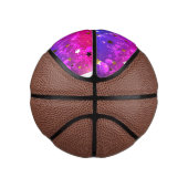 Shiny Pink Blue Background Mini Basketball (Rechts)