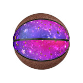 Shiny Pink Blue Background Mini Basketball (Vorderseite)