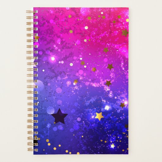 Shiny Pink Blue Background Planer (Vorderseite)