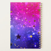 Shiny Pink Blue Background Planer (Rückseite)