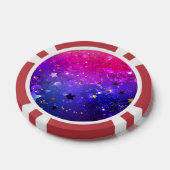 Shiny Pink Blue Background Pokerchips (Einzeln)