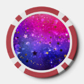 Shiny Pink Blue Background Pokerchips (Rückseite)