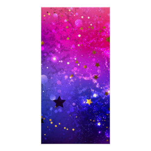Shiny Pink Blue Background Poster