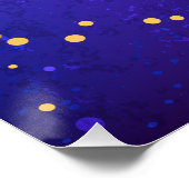 Shiny Pink Blue Background Poster (Ecke)
