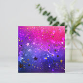Shiny Pink Blue Background Programm (Stehend Vorderseite)