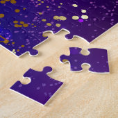 Shiny Pink Blue Background Puzzle (Seite)