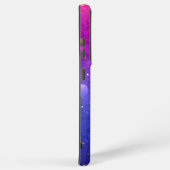Shiny Pink Blue Background Samsung Galaxy Hülle (Rechte Seite)