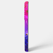 Shiny Pink Blue Background Samsung Galaxy Hülle (Linke Seite)
