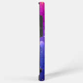 Shiny Pink Blue Background Samsung Galaxy Hülle (Rechte Seite)