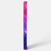 Shiny Pink Blue Background Samsung Galaxy Hülle (Linke Seite)