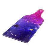 Shiny Pink Blue Background Schneidebrett (Ecke)