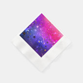 Shiny Pink Blue Background Serviette (Ecke)