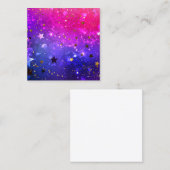 Shiny Pink Blue Background Treuekarte (Vorne/Hinten)