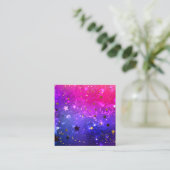Shiny Pink Blue Background Treuekarte (Stehend Vorderseite)