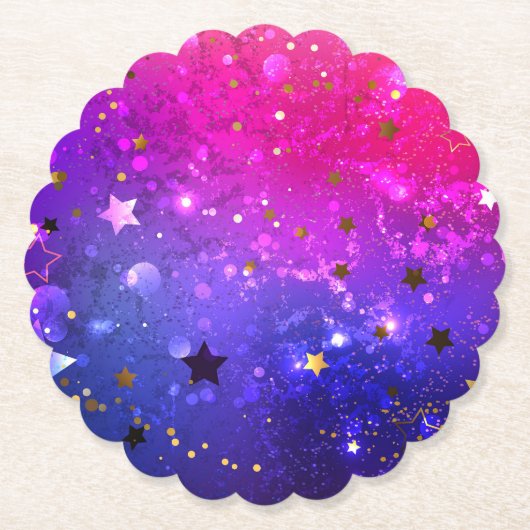 Shiny Pink Blue Background Untersetzer (Vorderseite)