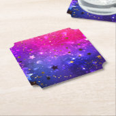 Shiny Pink Blue Background Untersetzer (angewinkelt)