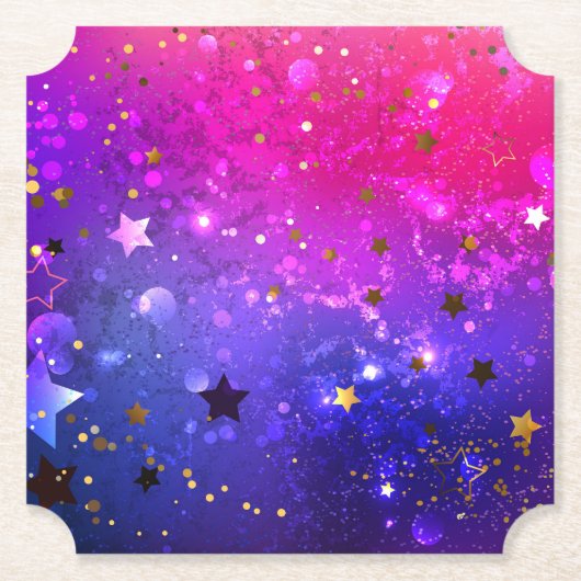 Shiny Pink Blue Background Untersetzer (Vorderseite)