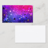 Shiny Pink Blue Background Visitenkarte (Vorne/Hinten)