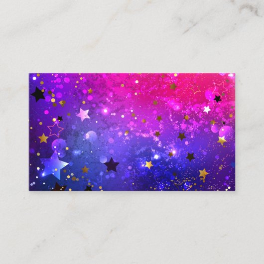 Shiny Pink Blue Background Visitenkarte (Vorderseite)