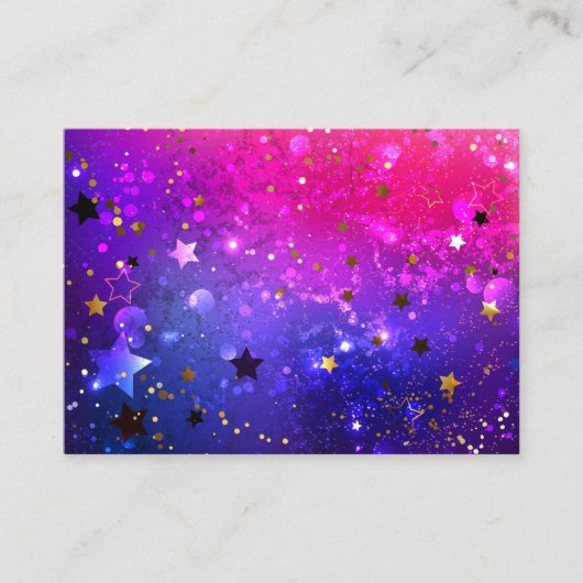 Shiny Pink Blue Background Visitenkarte (Vorderseite)