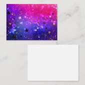 Shiny Pink Blue Background Visitenkarte (Vorne/Hinten)