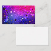 Shiny Pink Blue Background Visitenkarte (Vorne/Hinten)